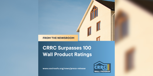 CRRC surpasses 100 wall product ratings