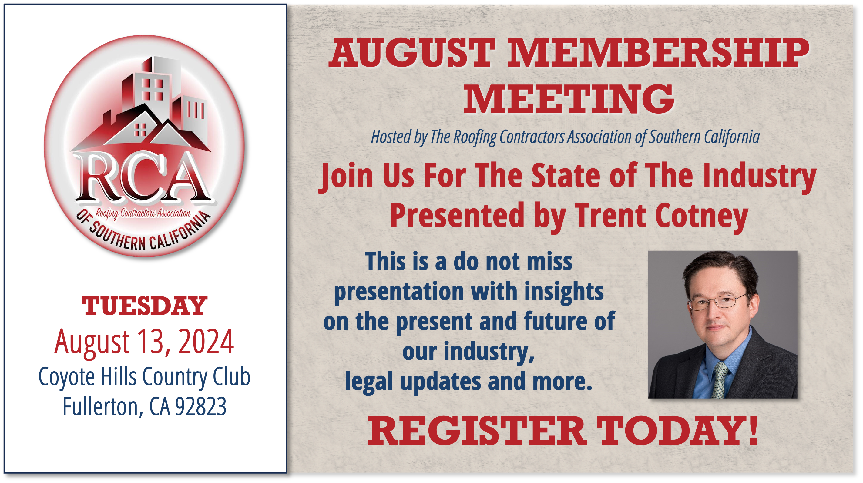 RCASoCal - August Membership Meeting