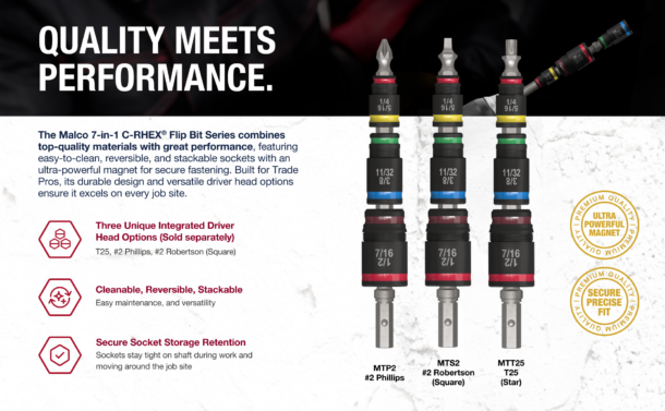 7-IN-1 C-RHEX® Flip Bit Series by Malco