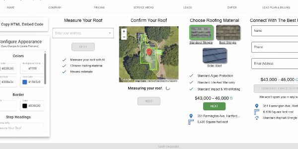 Instant roofer Helping contractors give homeowners frictionless and effortless customer experience