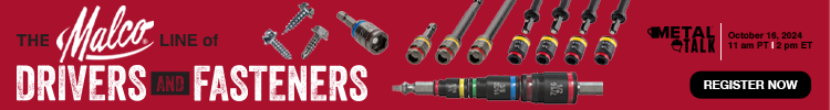 Malco Tools - Banner Ad - Oct MetalTalk Register