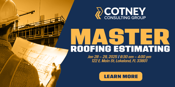 Become a Master of Roof Estimating Cotney Consulting Buy Online January 2025