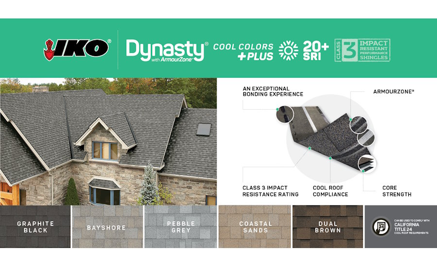 IKO Elevates Roofing Aesthetics with the Launch of New Dynasty® Cool Colors Plus™ Shingle Line