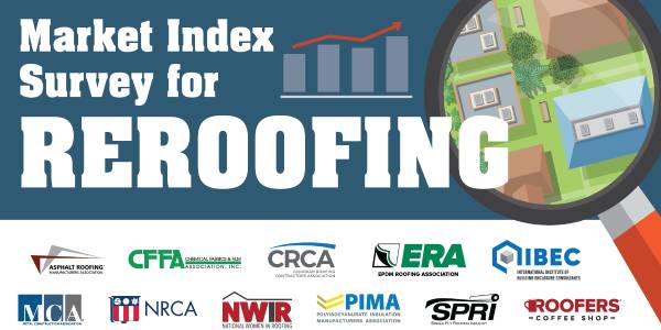 NRCA encourages roofing professionals to complete latest Quarterly Market Index Survey for Reroofing