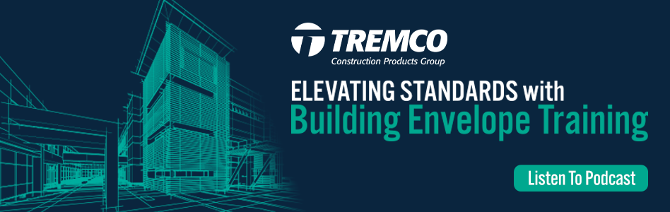 Tremco - Billboard Ad - Elevating Standards With Building Envelope Training (Tom Biller and Sarah Fay podcast)