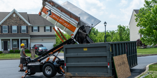 Debris management turned mobile billboard Debris management turned mobile billboard