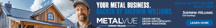 Sherwin Williams Coil Coatings - METALCON Booth - Banner Sherwin Williams Coil Coatings - METALCON Booth - Banner